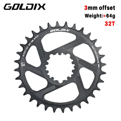 MTB Road Bike Chainring Narrow Wide 0/3/6mm Offset 8-12 Speed 7075 Alloy