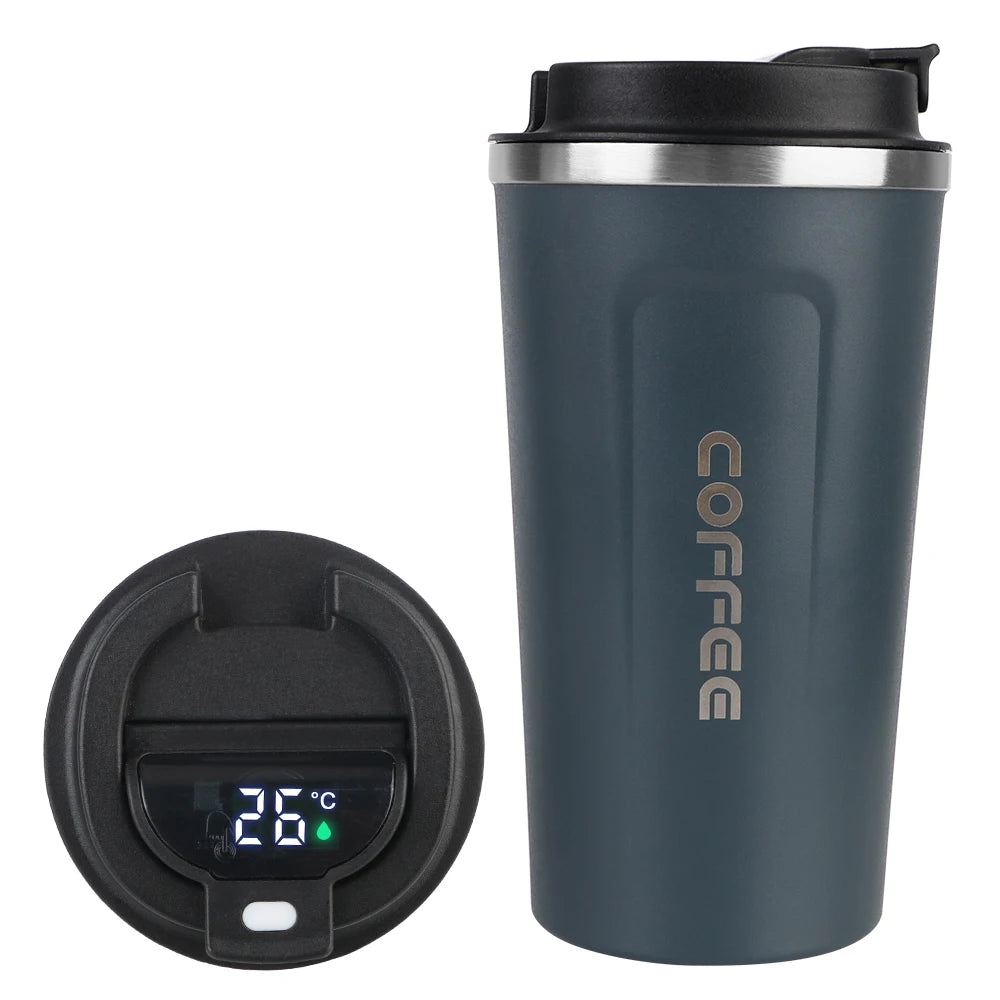 Insulated Travel Mug 380ml 510ml Stainless Steel Leak Proof Coffee Cup