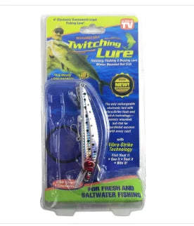 Rechargeable Fishing Lure 12cm USB Electric LED Vibrating Bait