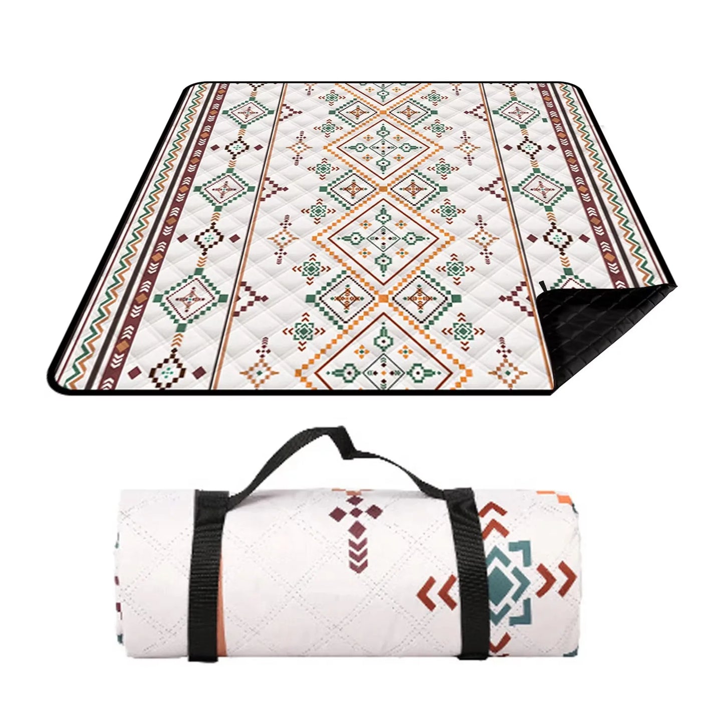 Waterproof Picnic Blanket 200x200cm Large Beach Mat Camping Outdoor