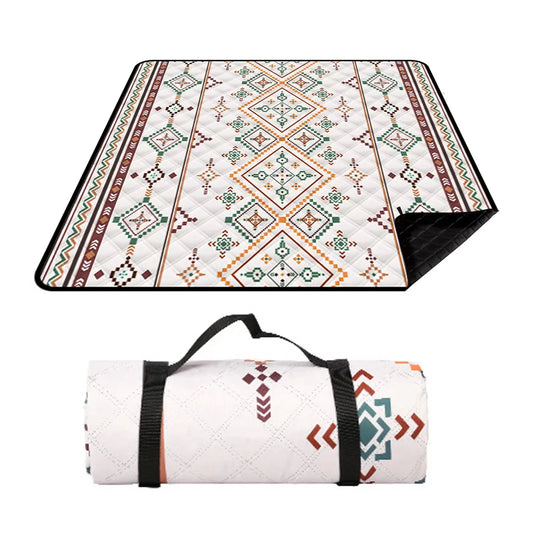Waterproof Picnic Blanket 200x200cm Large Beach Mat Camping Outdoor