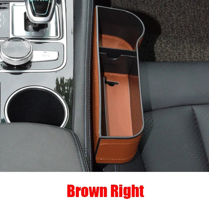 Car Seat Gap Filler Organiser Storage Box Leather PU Pocket Holder AU