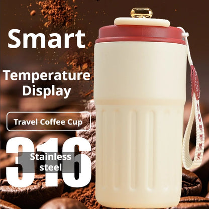 450ml Stainless Steel Insulated Bottle LED Temperature Display Travel Mug