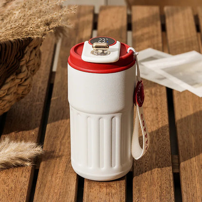 450ml Stainless Steel Insulated Bottle LED Temperature Display Travel Mug