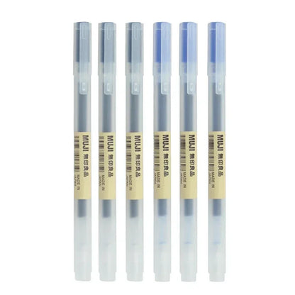 Gel Pen Set 6/8 Pack Black Red Blue 0.38mm 0.5mm Fine Tip Stationery