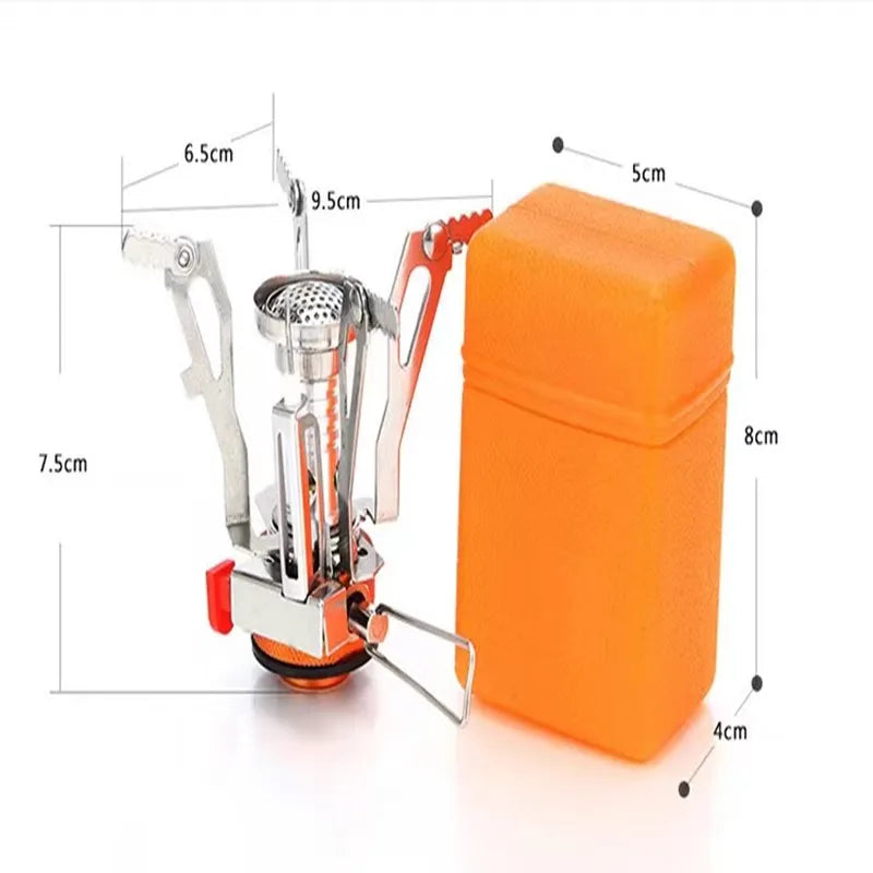 Portable Camping Gas Stove Aluminium Alloy Lightweight Outdoor Cooker AU