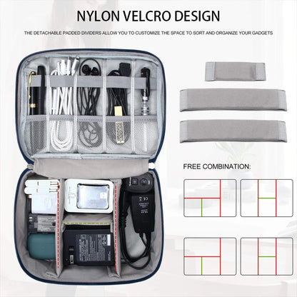 Travel Cable Organiser Bag Waterproof USB Charger Storage Pouch AU