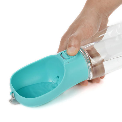 Portable Dog Water Bottle Leakproof Pet Travel Drinking Bowl 300-550ML