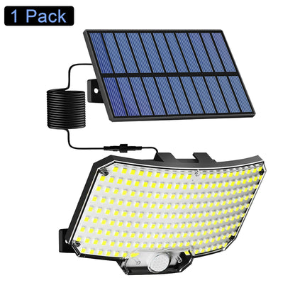 Solar Motion Sensor Lights 234 LED 3 Modes Remote IP65 Waterproof Outdoor