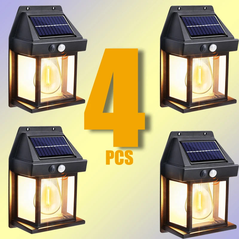 Solar Wall Light 30W Motion Sensor IP65 Waterproof Outdoor Garden Light