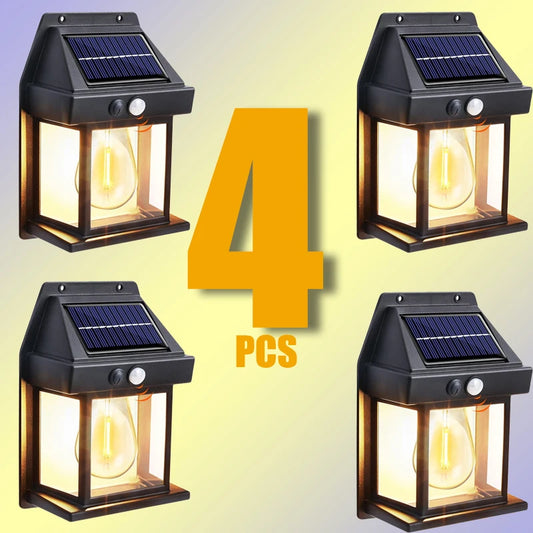 Solar Wall Light 30W Motion Sensor IP65 Waterproof Outdoor Garden Light