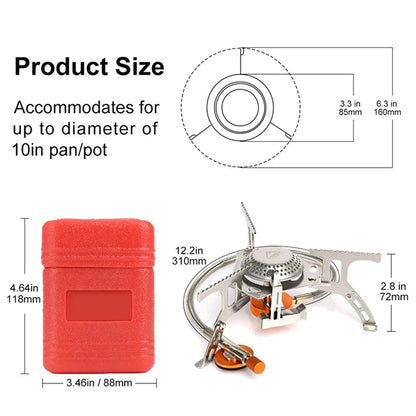 Camping Gas Stove Portable Burner Aluminium Alloy Outdoor Cooker AU
