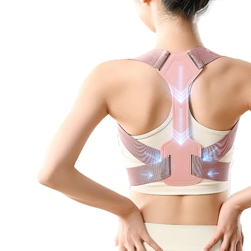 Posture Corrector Back Brace Adjustable Support Belt Breathable Unisex