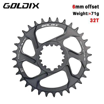 MTB Road Bike Chainring Narrow Wide 0/3/6mm Offset 8-12 Speed 7075 Alloy