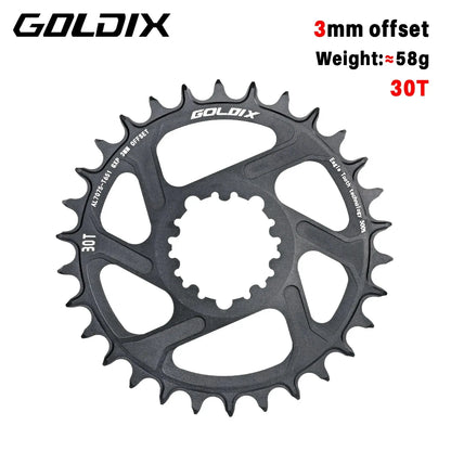 MTB Road Bike Chainring Narrow Wide 0/3/6mm Offset 8-12 Speed 7075 Alloy