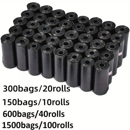 Dog Poop Bags with Dispenser – Leak-Proof Portable Pet Waste Bags for Outdoor Walks