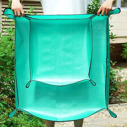 Gardening Mat Waterproof Foldable Transplant Pad Square PE Potting Tray