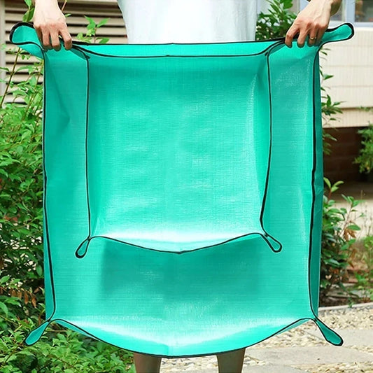 Gardening Mat Waterproof Foldable Transplant Pad Square PE Potting Tray