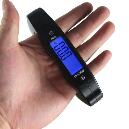 Portable Digital Luggage Scale 50kg Hanging Travel Weight Scale LCD Backlight