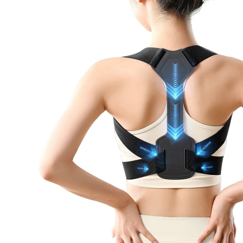 Posture Corrector Back Brace Adjustable Support Belt Breathable Unisex