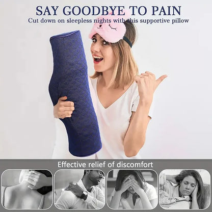 Cervical Neck Pillow with Head Massage Relief for Travel & Sleep Support