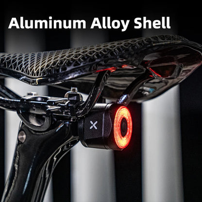 Smart Bike Tail Light Auto Brake Sensing Team Sync Rechargeable LED