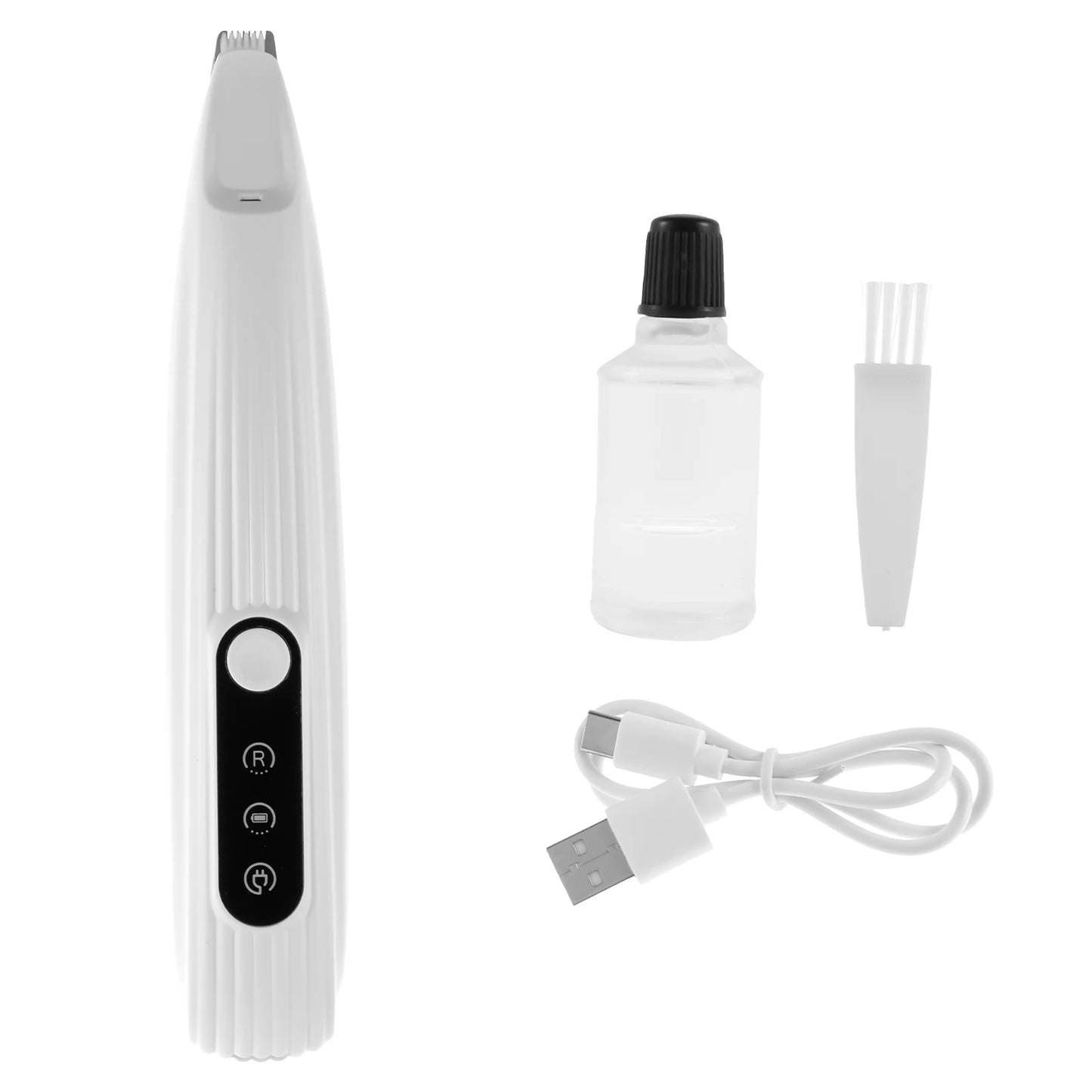 Pet Paw Trimmer LED Light Low Noise Cordless Dog Cat Hair Clipper Grooming