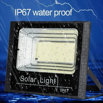 Solar Flood Light 30W Outdoor Waterproof IP67 Remote Control Adjustable