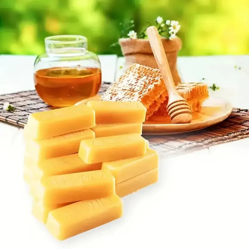 Pure Beeswax Block for DIY Food Wraps & Candle Making | 1-3 Pack Natural Wax