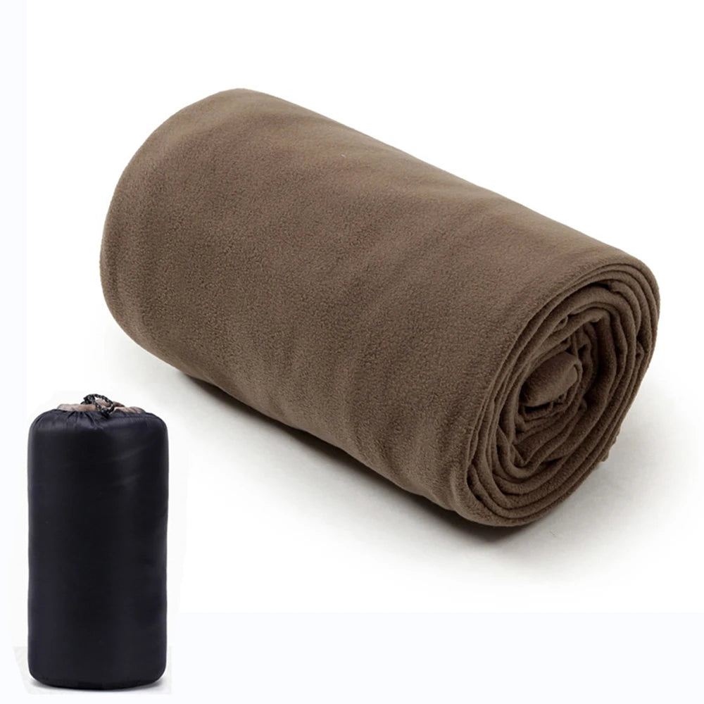 Fleece Sleeping Bag Liner Lightweight Portable 180cm Camping Travel Sheet