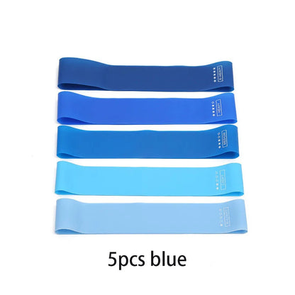 Resistance Bands Set 5 Piece Latex Loop Exercise Fitness Yoga Pilates
