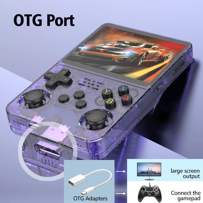 Retro Handheld Game Console 3.5" IPS Screen 64GB Linux Portable Player