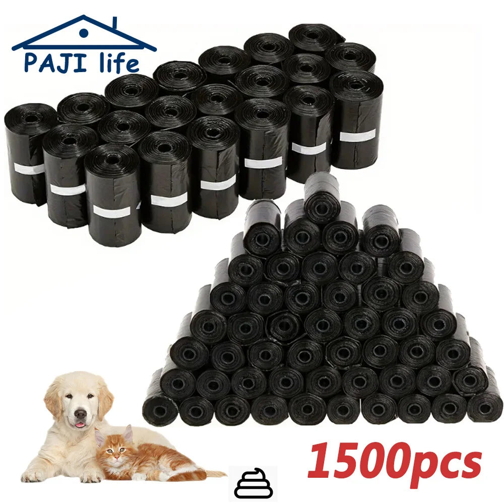Dog Poop Bags with Dispenser – Leak-Proof Portable Pet Waste Bags for Outdoor Walks