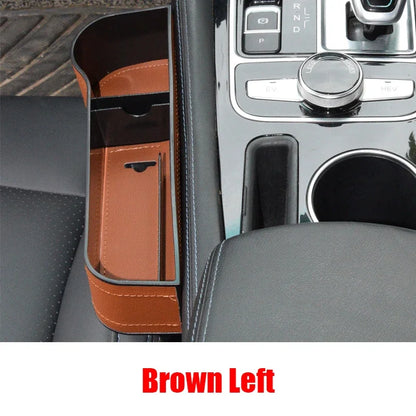 Car Seat Gap Filler Organiser Storage Box Leather PU Pocket Holder AU
