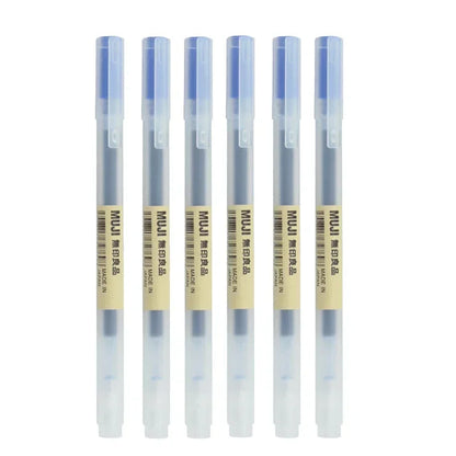 Gel Pen Set 6/8 Pack Black Red Blue 0.38mm 0.5mm Fine Tip Stationery