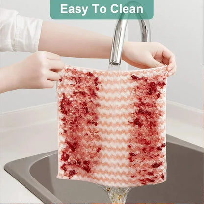 Dishcloths Coral Fleece 10-40 Pack Super Absorbent Kitchen Cleaning Cloths