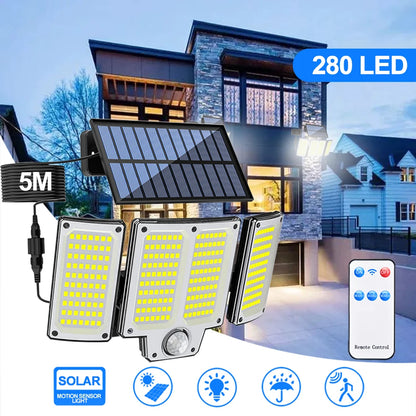 Solar Security Light 234 LED Motion Sensor Outdoor Waterproof IP65 Floodlight
