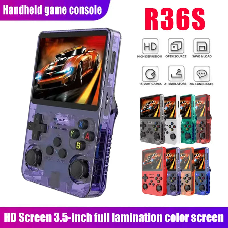Retro Handheld Game Console 3.5" IPS Screen 64GB Portable Gaming Device