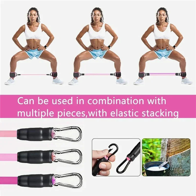 Ankle Straps Resistance Bands Set – Fitness Workout Exercise Equipment