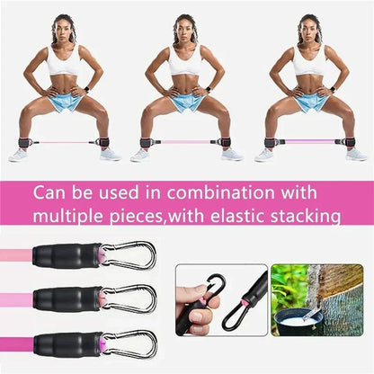 Ankle Straps Resistance Bands Set – Fitness Workout Exercise Equipment