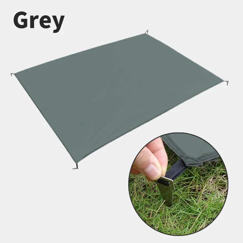 Waterproof Camping Mat with Pegs 210x150cm Picnic Blanket Beach Tent Ground Sheet