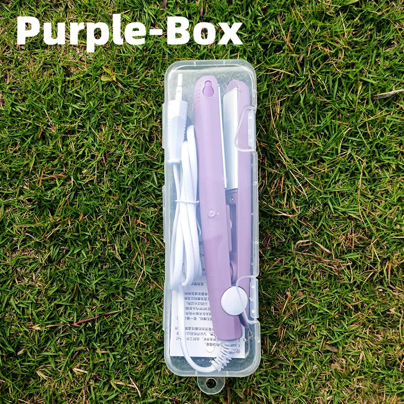 Mini Hair Straightener & Curler 3-in-1 Ceramic Styling Iron 200°C
