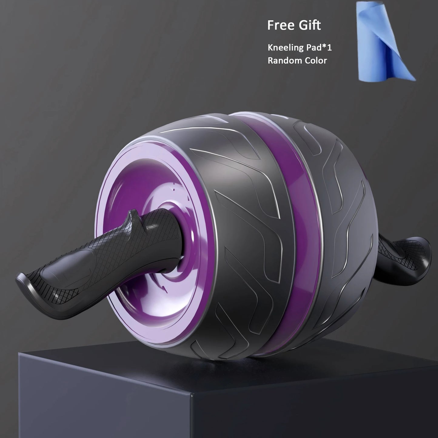 Ab Roller Wheel with Knee Pad Spring Rebound Core Strength Trainer