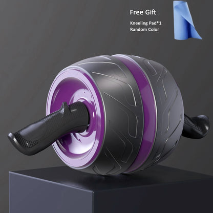 Ab Roller Wheel with Knee Pad Spring Rebound Core Strength Trainer