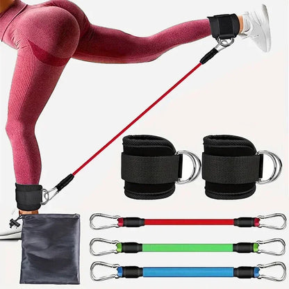 Ankle Straps Resistance Bands Set – Fitness Workout Exercise Equipment