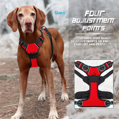 No Pull Dog Harness Front Clip Reflective Heavy Duty Large Dogs Control Handle