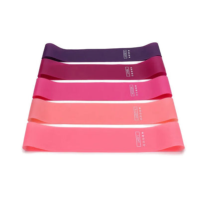 Resistance Bands Set 5 Piece Latex Loop Exercise Fitness Yoga Pilates
