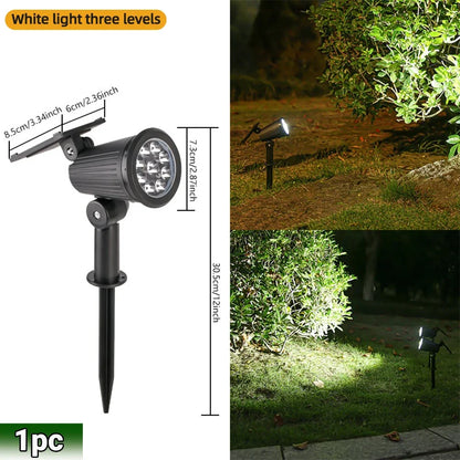 Solar Spot Lights 9 LED RGB Waterproof IP65 Adjustable Garden Outdoor