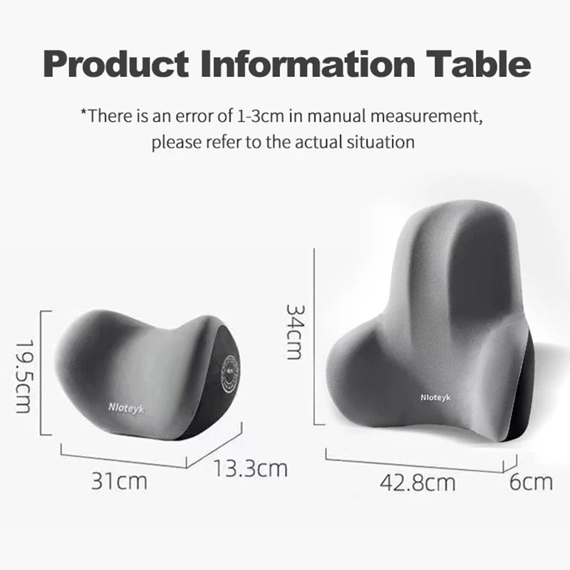 Memory Foam Car Neck Pillow Lumbar Support Cushion Travel Headrest