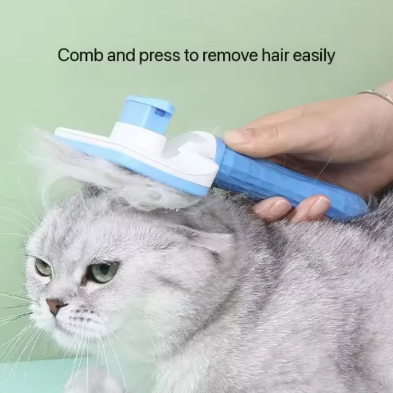 Self Cleaning Pet Grooming Brush for Dogs & Cats with Massage Pins